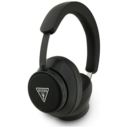 Kit mains libres Bluetooth Guess Saffiano Triangle Logo, A2DP, Noir