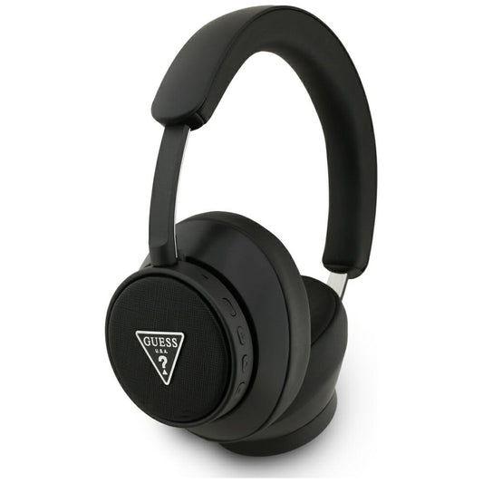 Kit mains libres Bluetooth Guess Saffiano Triangle Logo, A2DP, Noir