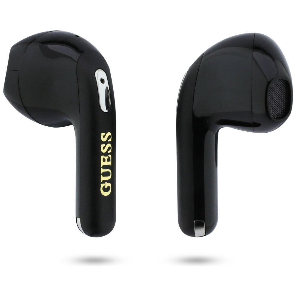 Écouteurs Bluetooth Guess Script Print, TWS, Noir
