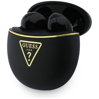 Écouteurs Bluetooth Guess Script Print, TWS, Noir