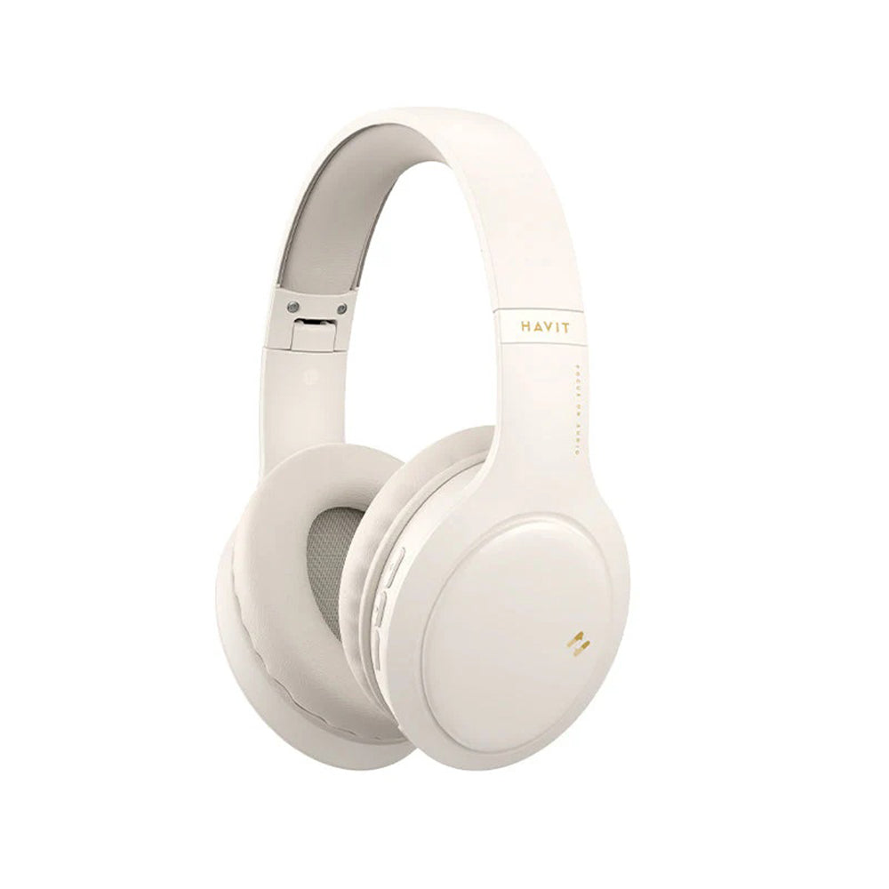 Kit mains libres Bluetooth HAVIT H633BT, Multipoint, A2DP, Beige