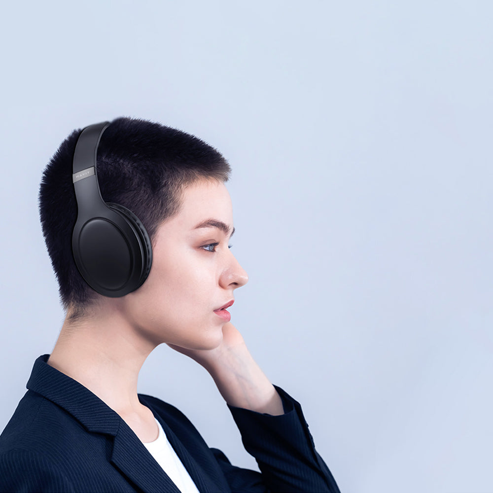 Kit mains libres Bluetooth HAVIT H633BT, Multipoint, A2DP, Beige