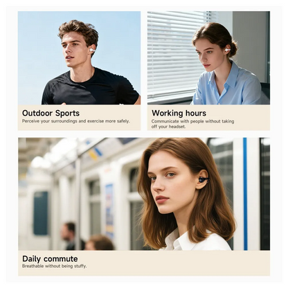 Kit mains libres Bluetooth HOCO EA8, TWS, Noir