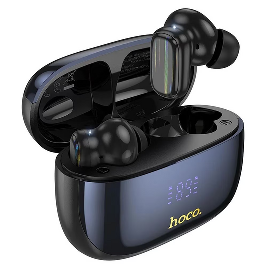 Kit mains libres Bluetooth HOCO EQ20, TWS, ANC, MultiPoint, Noir