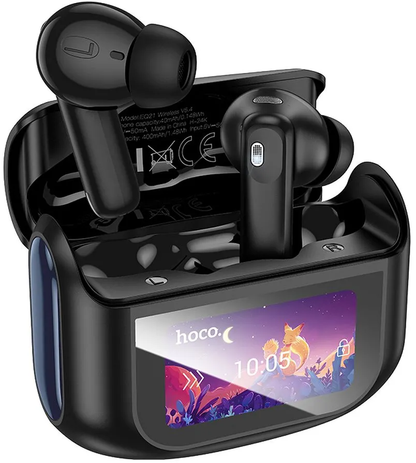 Kit mains libres Bluetooth HOCO EQ21, TWS, ANC, Noir