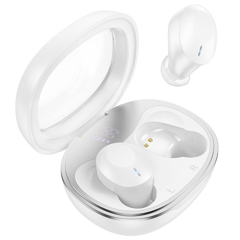 Kit mains libres Bluetooth HOCO EQ3, TWS, Blanc