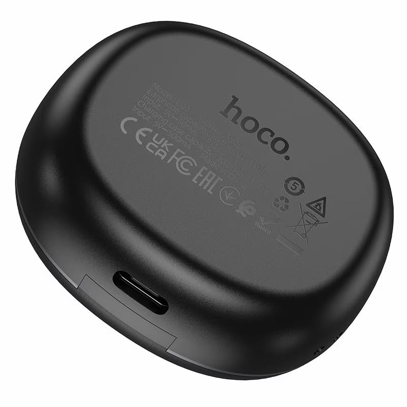 Kit mains libres Bluetooth HOCO EQ3, TWS, Noir