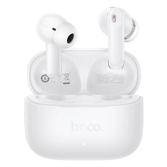 Kit mains libres Bluetooth HOCO EQ30, TWS, Blanc