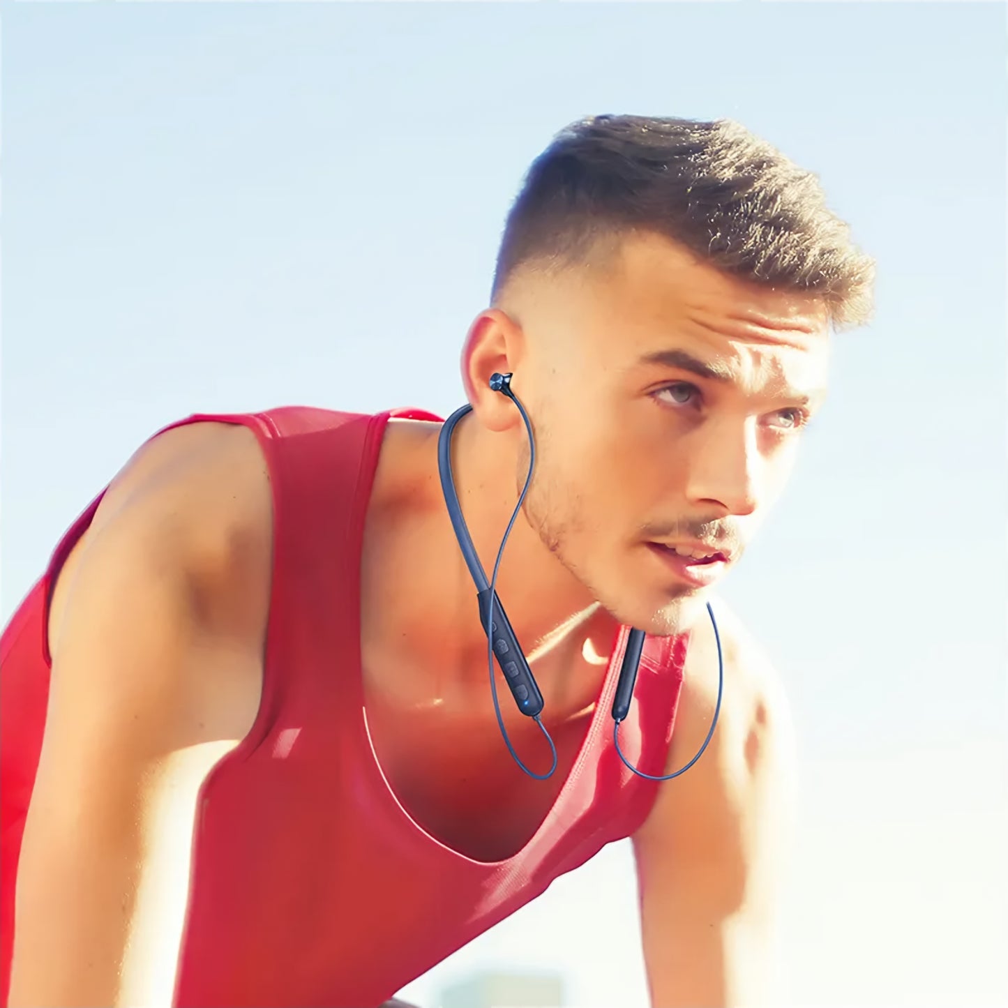 Kit mains libres Bluetooth HOCO ES64, A2DP, Bleu