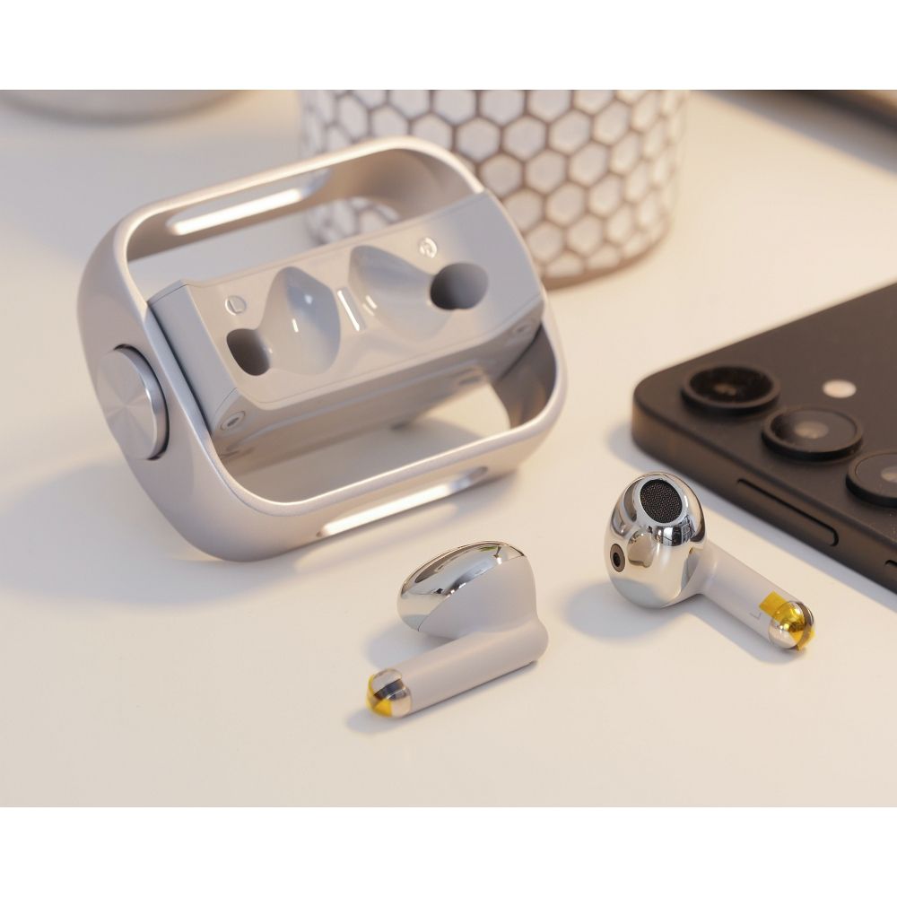 Kit mains libres Bluetooth HOCO EW55, TWS, Argenté