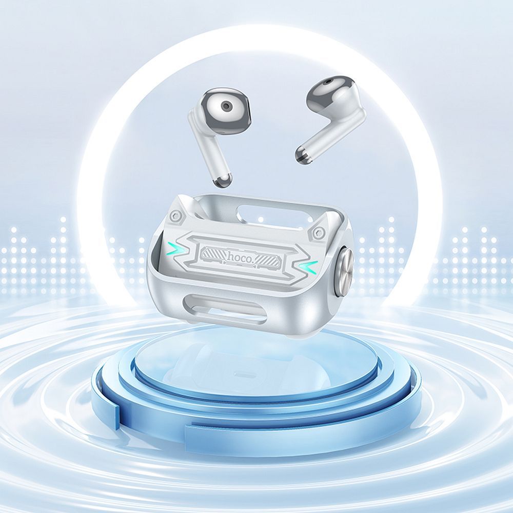 Kit mains libres Bluetooth HOCO EW55, TWS, Argenté