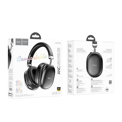 Kit mains libres Bluetooth HOCO W35 Max, A2DP, ANC, Noir