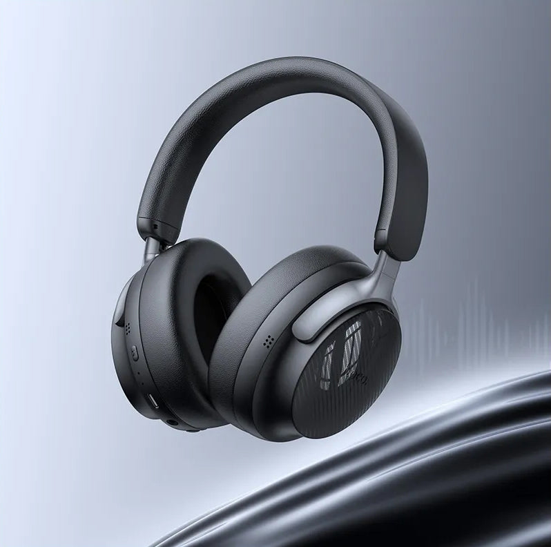 Kit mains libres Bluetooth HOCO W53 Plus, A2DP, ANC, Noir