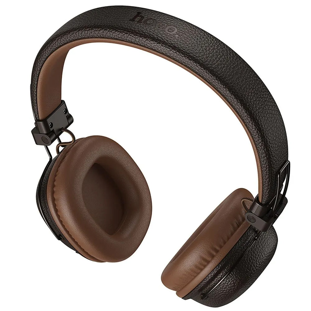 Kit mains libres Bluetooth HOCO W64, A2DP, Marron