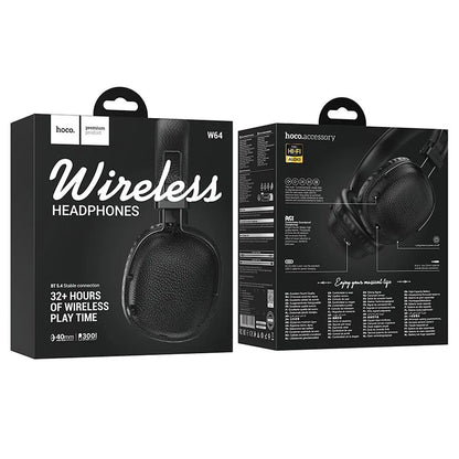 Kit mains libres Bluetooth HOCO W64, A2DP, Noir