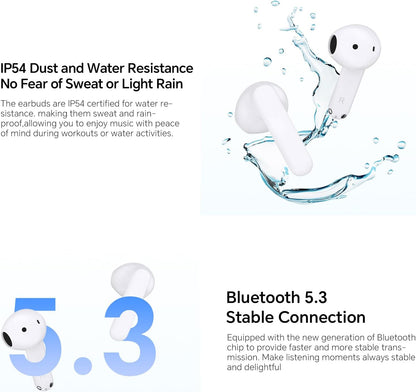 Kit mains libres Bluetooth Honor Choice X7e, TWS, ANC, Blanc 5504ABHF
