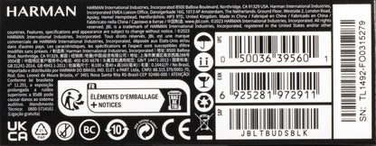 Écouteurs Bluetooth JBL Tune Buds, TWS, ANC, Multipoint, Noir JBLTBUDSBLK