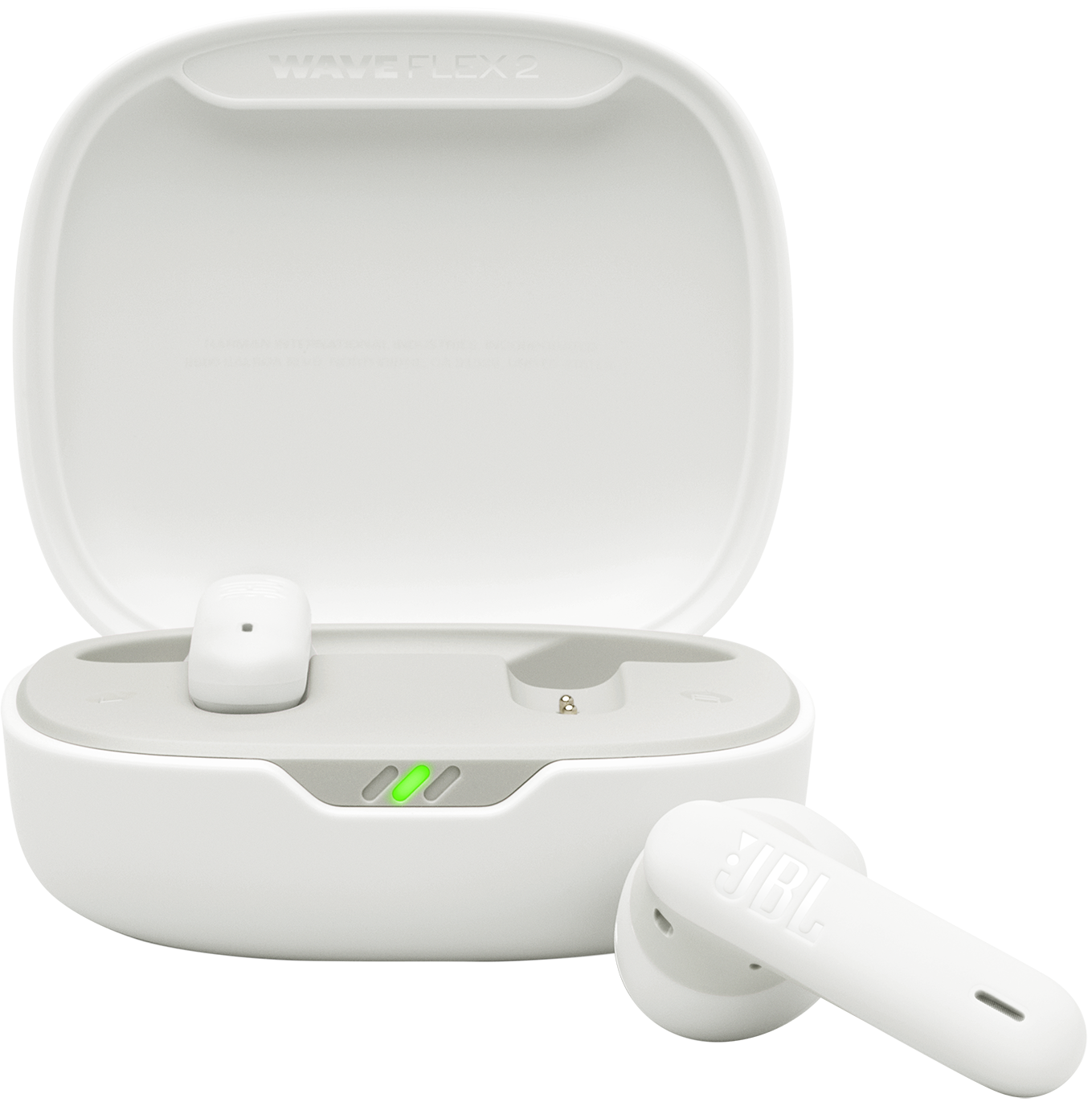 Kit mains libres Bluetooth JBL Wave Flex 2, TWS, ANC, MultiPoint, Blanc JBLWFLEX2WHT