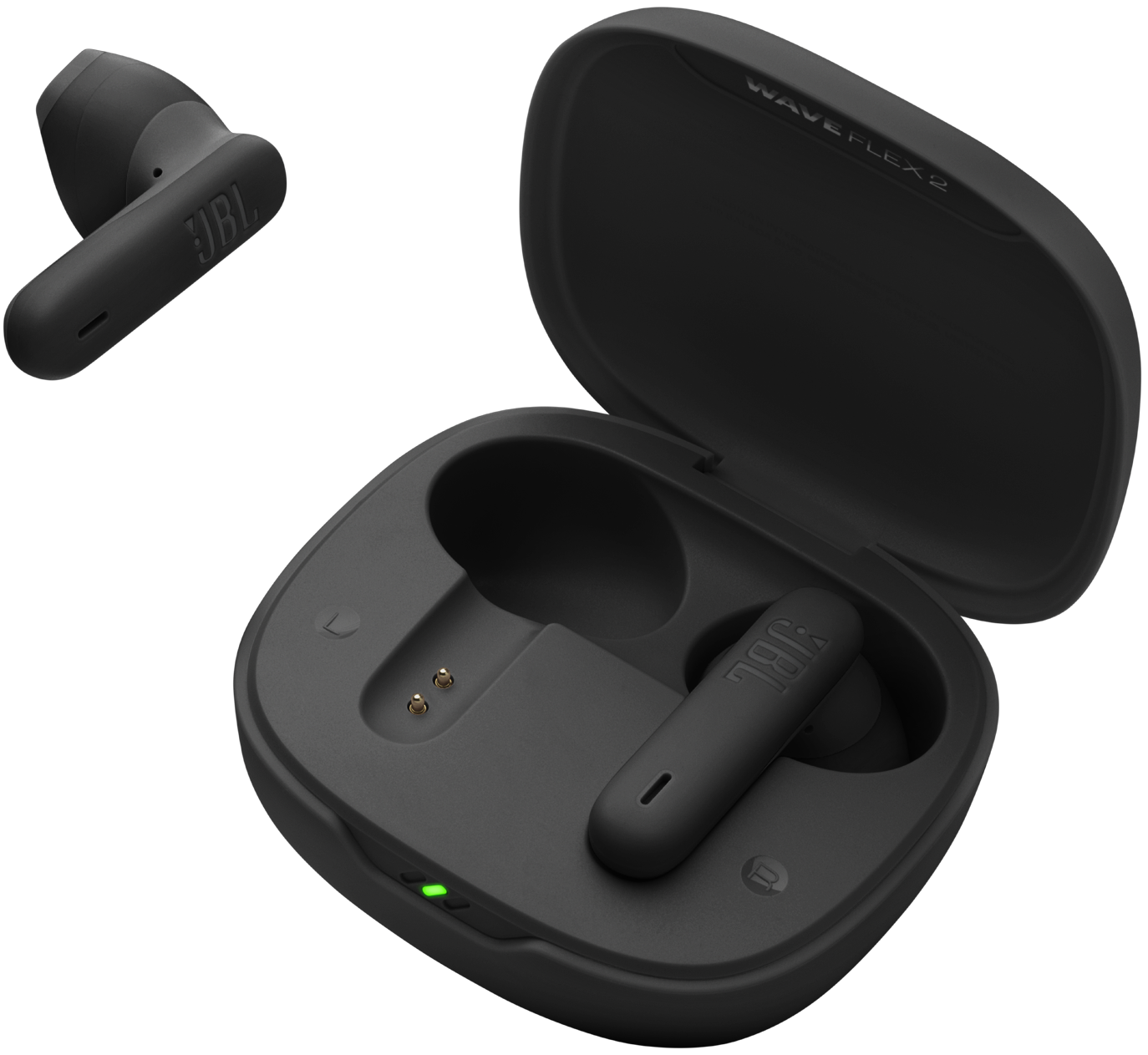 Kit mains libres Bluetooth JBL Wave Flex 2, TWS, ANC, MultiPoint, Noir JBLWFLEX2BLK