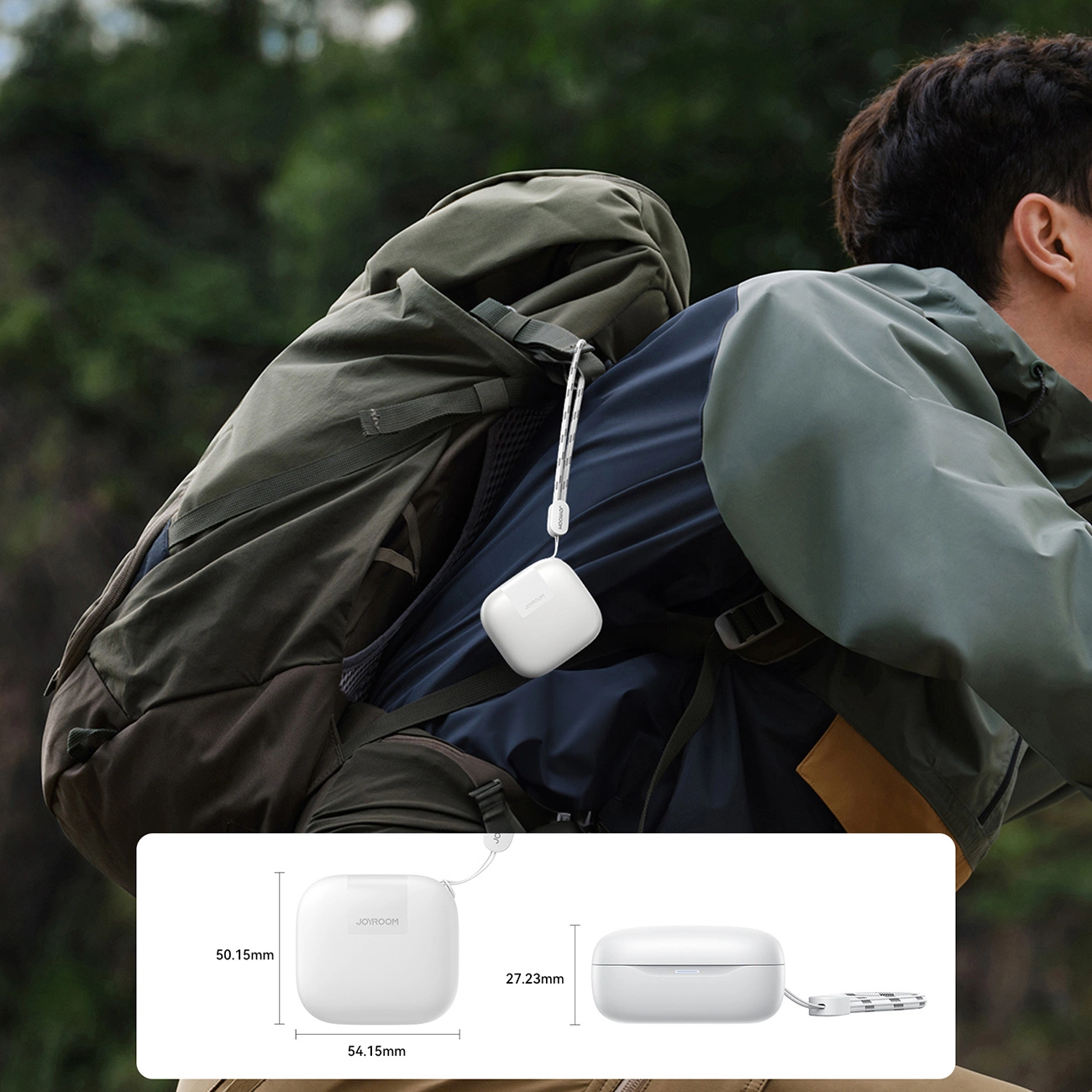 Kit mains libres Bluetooth Joyroom Jdots JR-DB3, TWS, Blanc