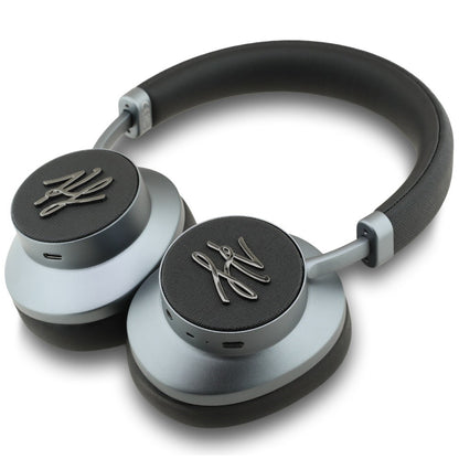 Casque Bluetooth mains libres Karl Lagerfeld Grained Initials, A2DP, ANC, Noir
