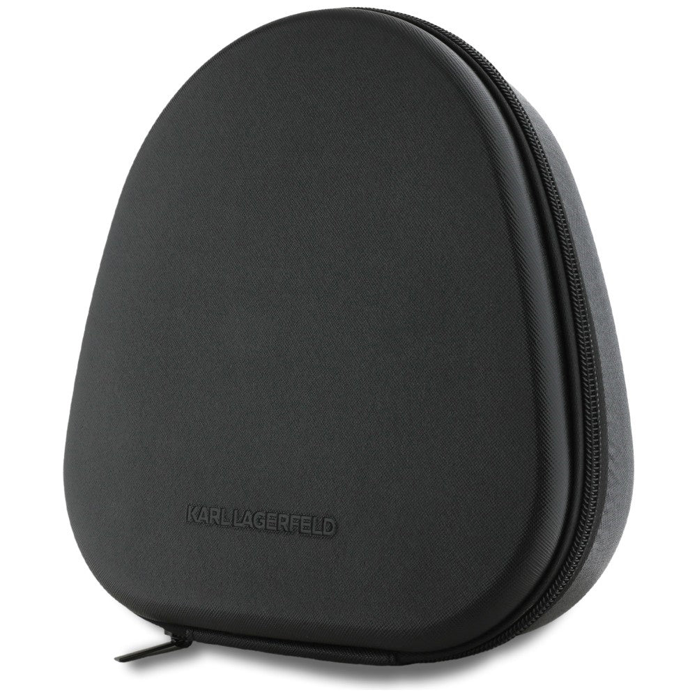 Kit mains libres Bluetooth Karl Lagerfeld Saffiano Elongated, A2DP, ANC, Gris
