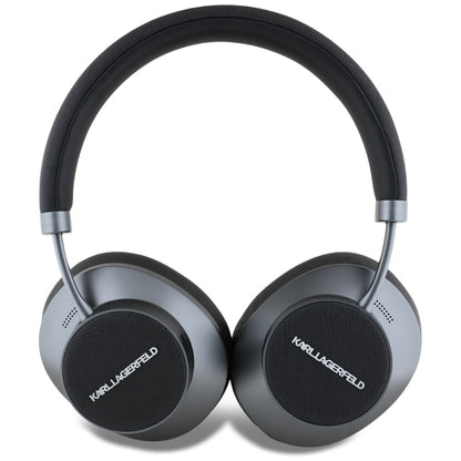 Kit mains libres Bluetooth Karl Lagerfeld Saffiano Elongated, A2DP, ANC, Noir