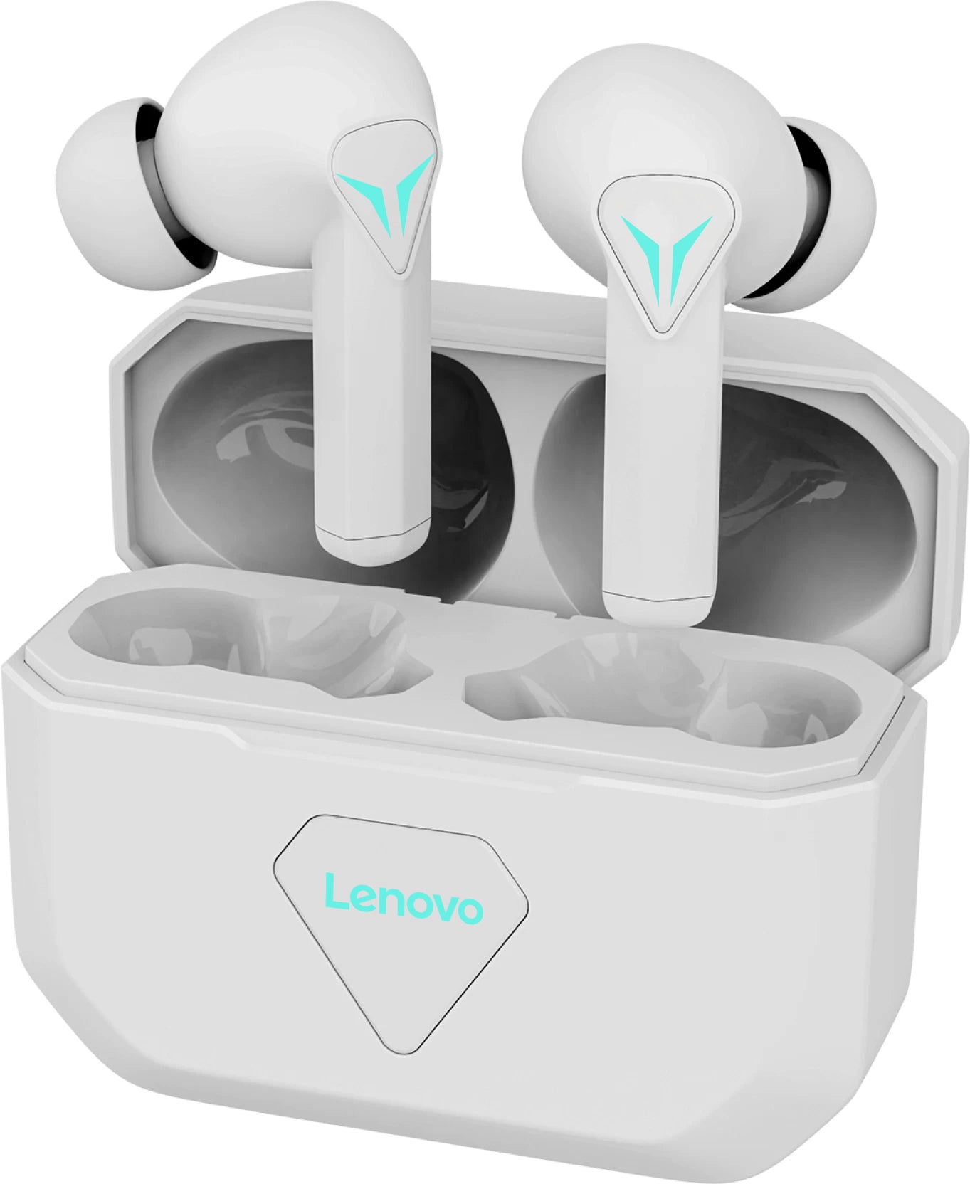 Mains libres Bluetooth Lenovo LivePods GM6, TWS, Blanc 