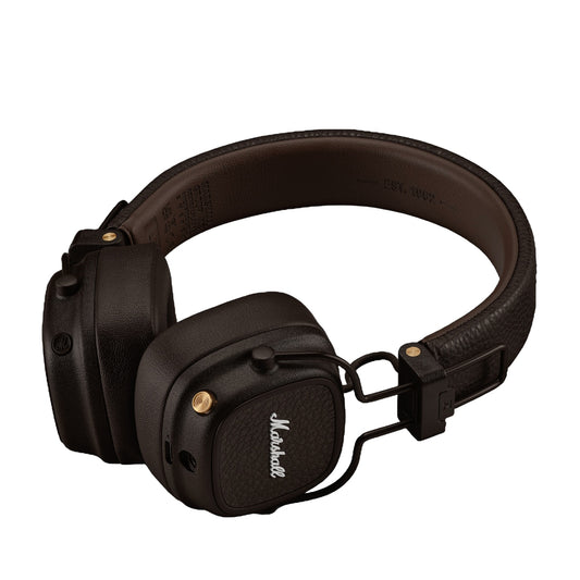 Kit mains libres Bluetooth Marshall Major V, A2DP, Marron