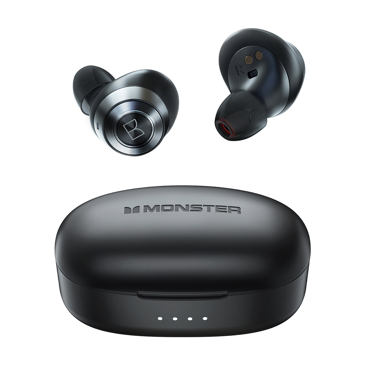 Kit mains libres Bluetooth Monster Achieve 100 AirLinks, TWS, Noir