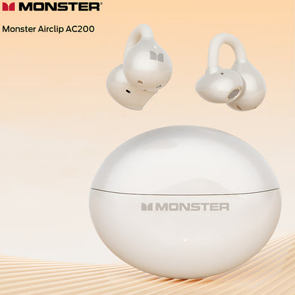 Kit mains libres Bluetooth Monster AirClip AC200, TWS, Crème Clair