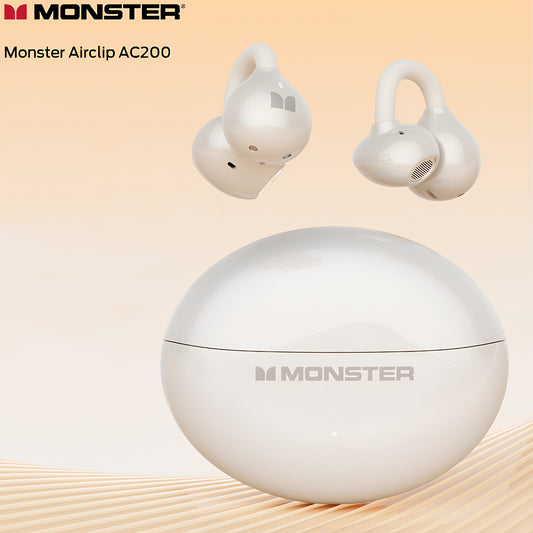 Bluetooth Handsfree Monster AirClip AC200, TWS, Light Cream