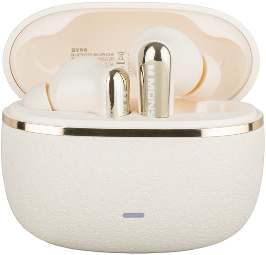 Kit mains libres Bluetooth Monster Clarity 200, TWS, ANC, Crème Clair