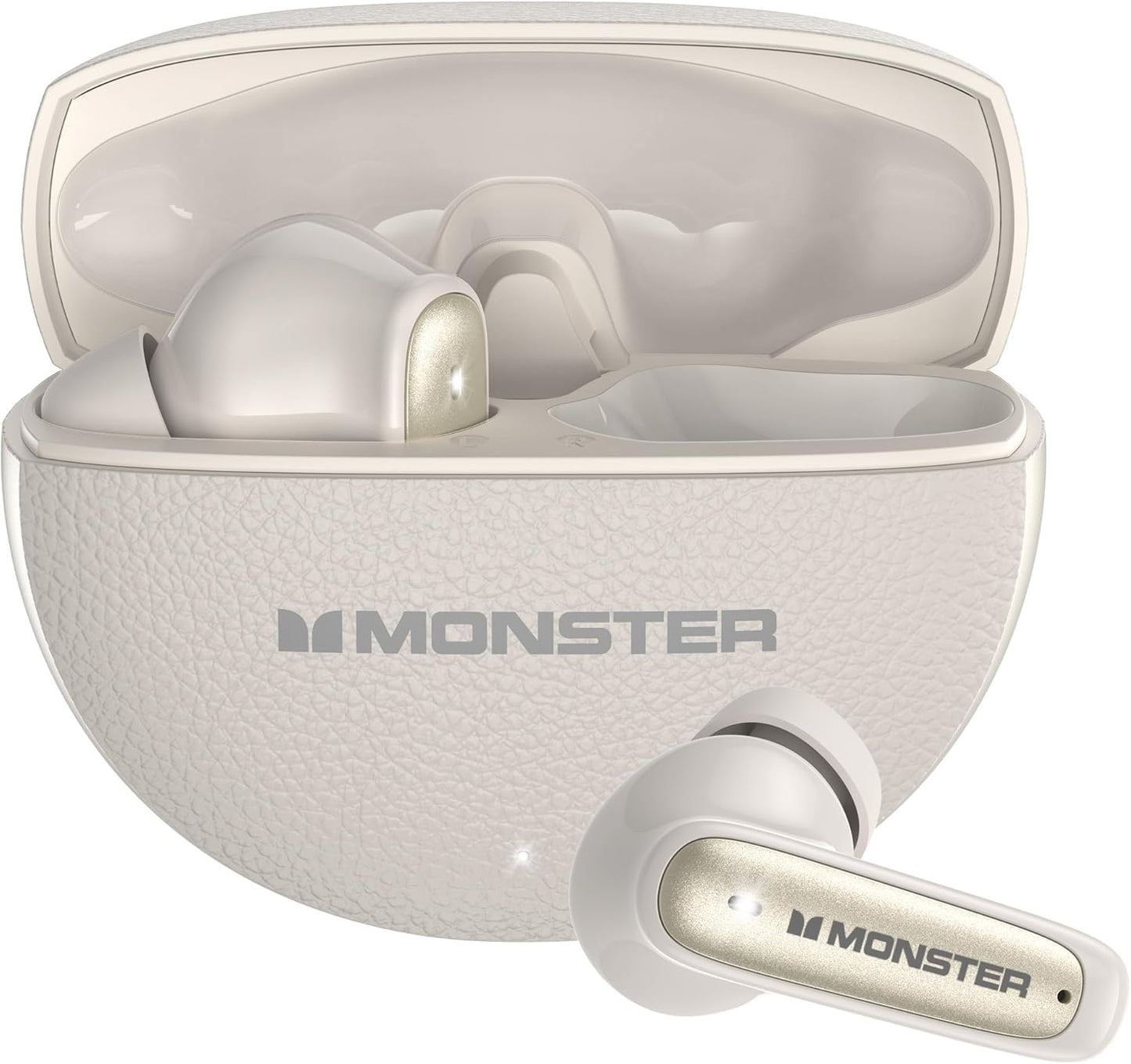 Kit mains libres Bluetooth Monster N-Lite 310, TWS, Crème Clair