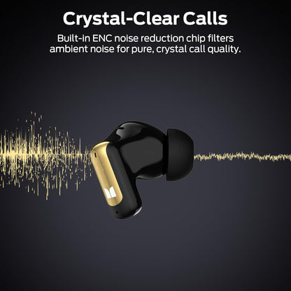 Kit mains libres Bluetooth Monster N-Lite 217, TWS, Noir