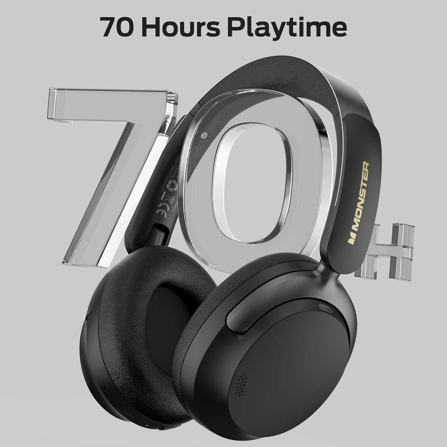 Bluetooth Handsfree Monster Persona 3rd, MultiPoint, A2DP, ANC, Black