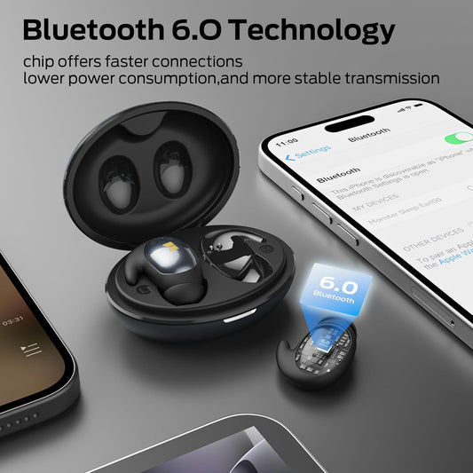 Bluetooth Handsfree Monster Sleep Ear100, TWS, Black