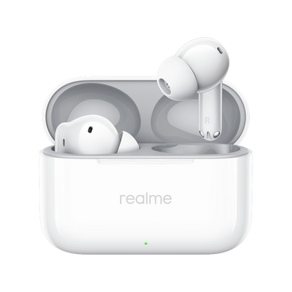 Écouteurs Bluetooth Realme Buds T200, TWS, ANC, MultiPoint, Blanc
