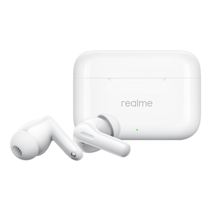 Écouteurs Bluetooth Realme Buds T200, TWS, ANC, MultiPoint, Blanc