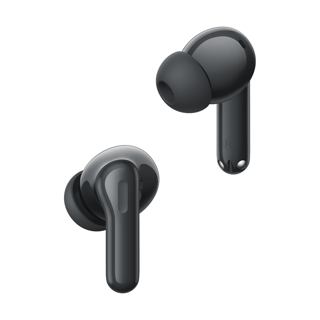 Kit mains libres Bluetooth Realme Buds T200, TWS, ANC, MultiPoint, Gris