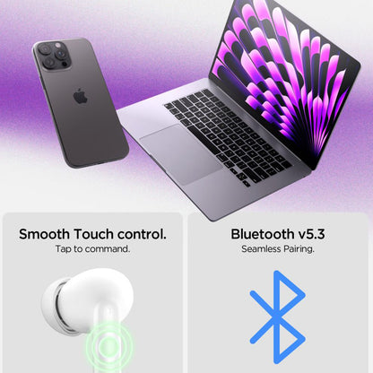 Kit mains libres Bluetooth Spigen SA2400, TWS, ANC, Blanc