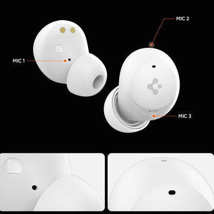Handsfree Bluetooth Spigen SA2401, TWS, ANC, Blanc ASD07963