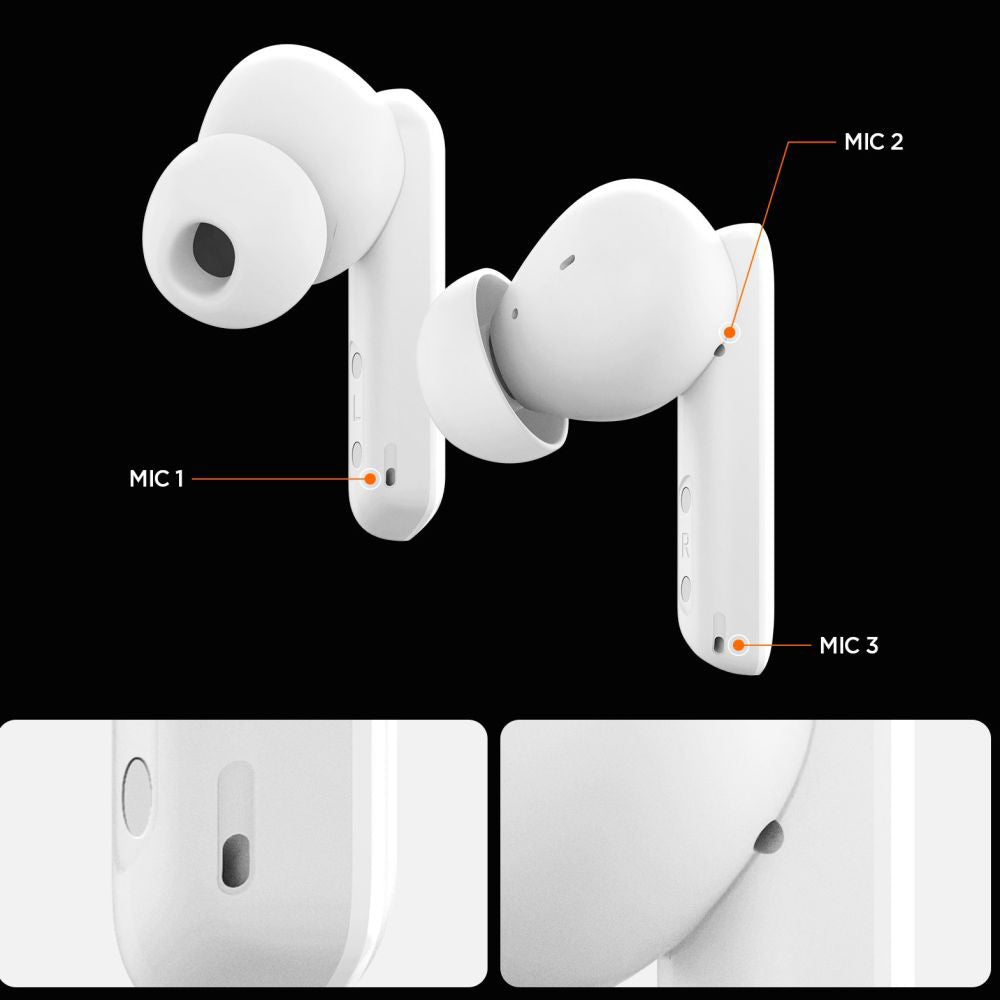 Handsfree Bluetooth Spigen SA2402, TWS, ANC, Noir ASD07888