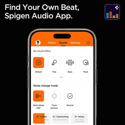 Handsfree Bluetooth Spigen SA2402, TWS, ANC, Noir ASD07888