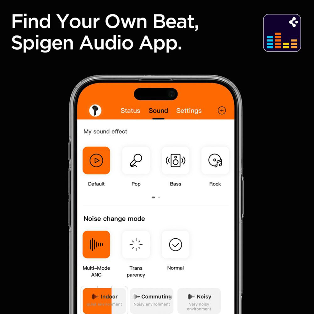 Kit mains libres Bluetooth Spigen SA2403, A2DP, ANC, Noir ASD09691