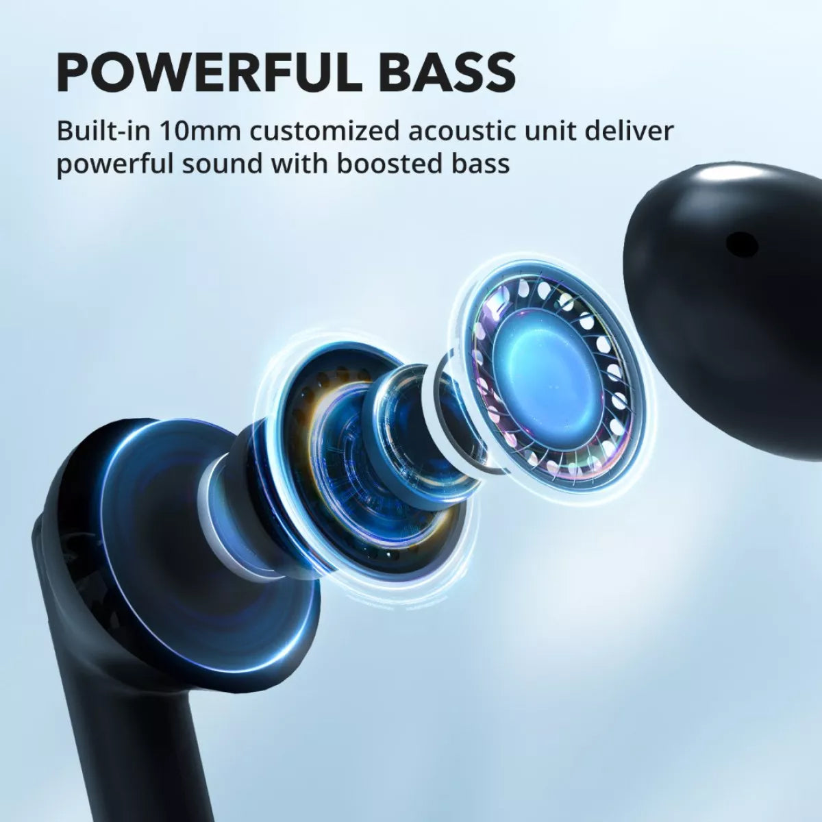 Kit mains libres Bluetooth TaoTronics TT-BH1120, TWS, Noir