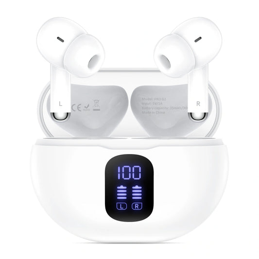 Kit mains libres Bluetooth Tech-Protect Ultraboost Pro G2, TWS, Blanc