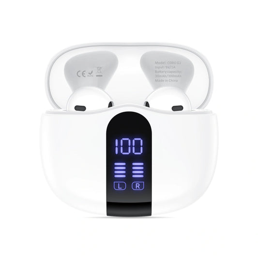 Kit mains libres Bluetooth Tech-Protect Ultraboost Core G2, TWS, Blanc