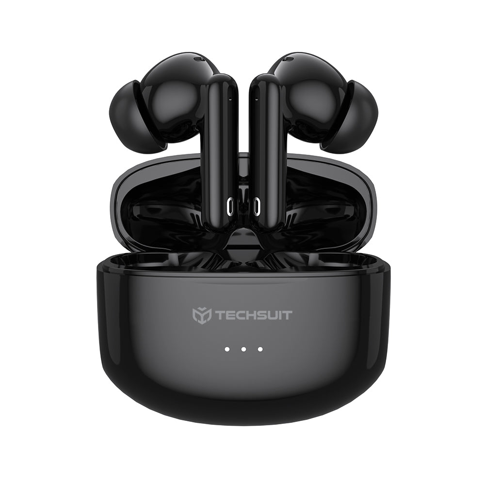 Kit mains libres Bluetooth Techsuit CW1 Audira Pro, TWS, ANC, Noir