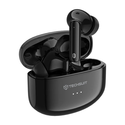 Kit mains libres Bluetooth Techsuit CW1 Audira Pro, TWS, ANC, Noir